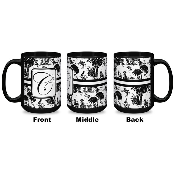 Toile Coffee Mug - 15 oz - Black APPROVAL