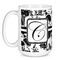 Toile Coffee Mug - 15 oz - White