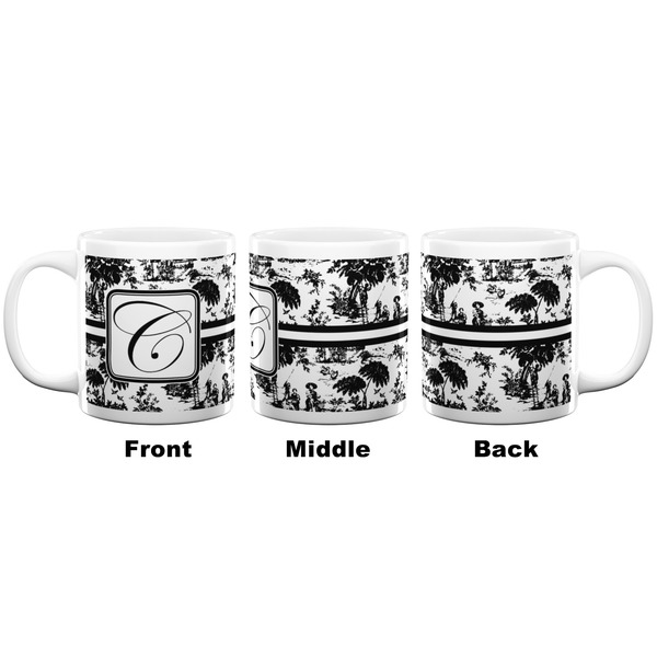 Toile Coffee Mug - 20 oz - White APPROVAL