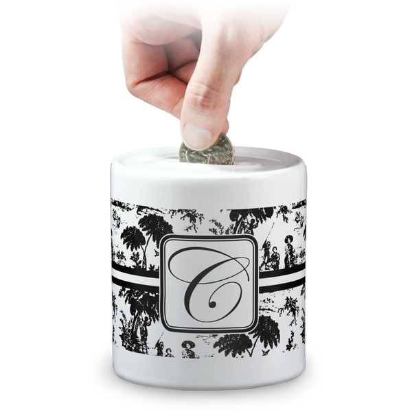 Custom Toile Coin Bank (Personalized)