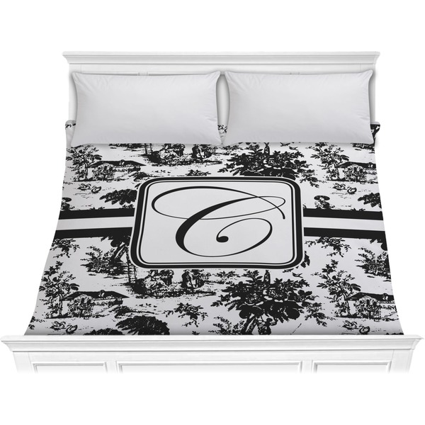 Custom Toile Comforter - King (Personalized)