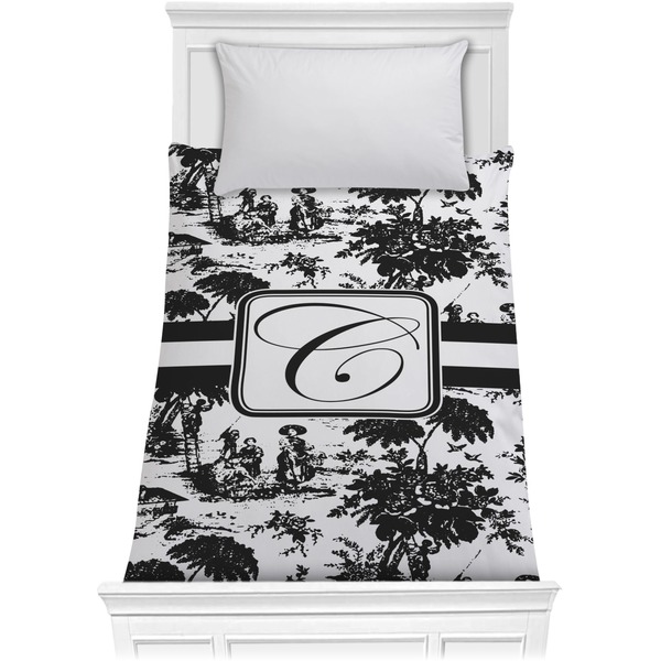 Custom Toile Comforter - Twin XL (Personalized)