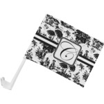 Toile Car Flag - Small w/ Initial