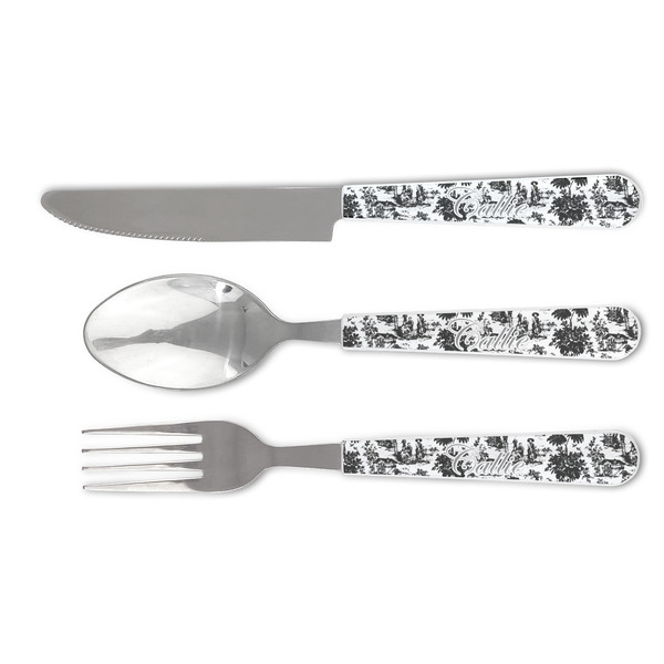 Custom Toile Cutlery Set (Personalized)
