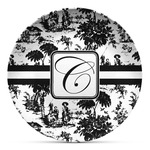Toile Microwave Safe Plastic Plate - Composite Polymer (Personalized)