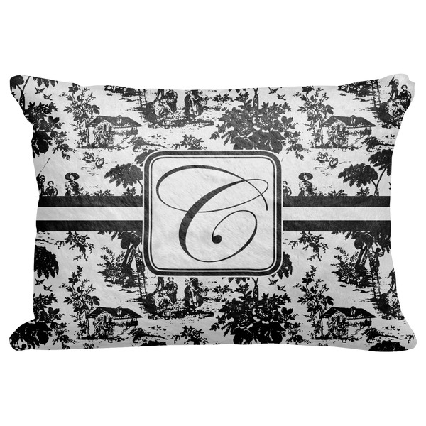 Custom Toile Decorative Baby Pillowcase - 16"x12" (Personalized)
