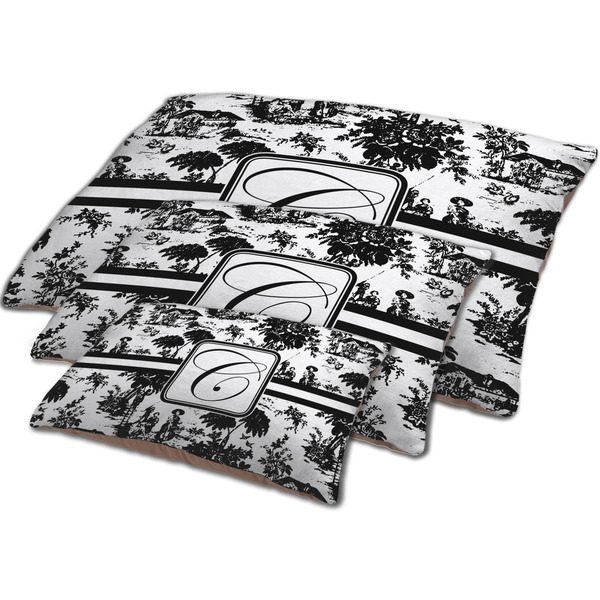 Toile Dog Beds - MAIN (sm, med, lrg)