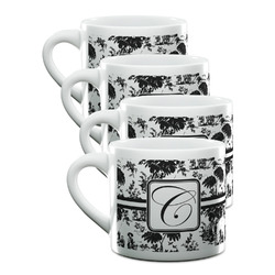 Toile Double Shot Espresso Cups - Set of 4 (Personalized)