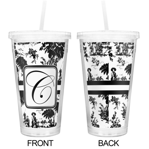 Toile Double Wall Tumbler with Straw - Approval