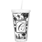 Toile Double Wall Tumbler with Straw (Personalized)