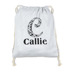 Toile Drawstring Backpack - Sweatshirt Fleece - Double Sided (Personalized)