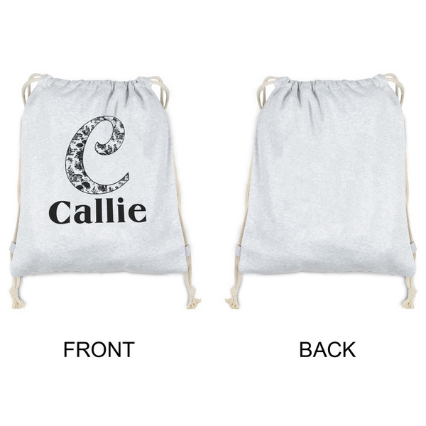Toile Drawstring Backpacks - Sweatshirt Fleece - Single Sided - APPROVAL