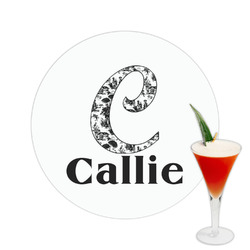 Toile Printed Drink Topper -  2.5" (Personalized)