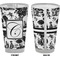 Toile Pint Glass - Full Color - Front & Back Views