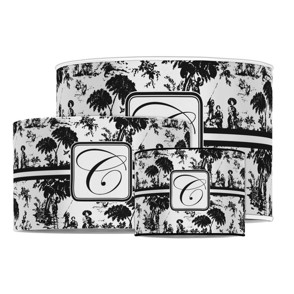 Toile Drum Lampshades - MAIN