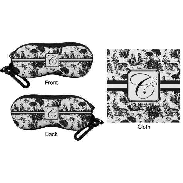 Toile Eyeglass Case & Cloth (Approval)