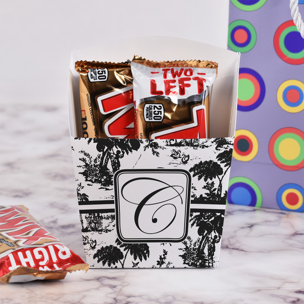 Toile French Fry Favor Box - w/ Treats View