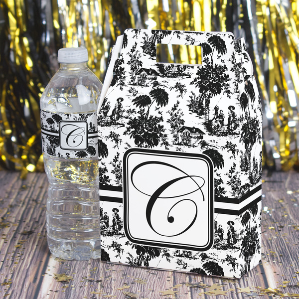 Toile Gable Favor Box - In Context