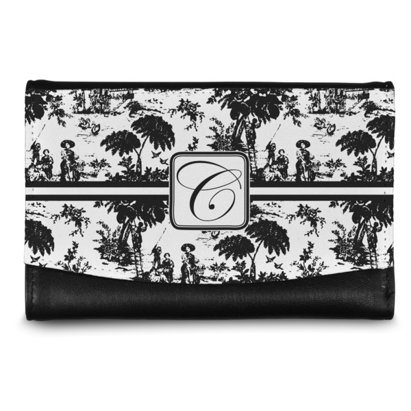 Custom Toile Genuine Leather Women's Wallet - Small (Personalized)