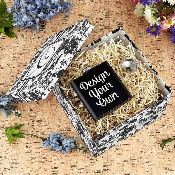 Toile Gift Boxes with Lid - Canvas Wrapped - Large - In Context