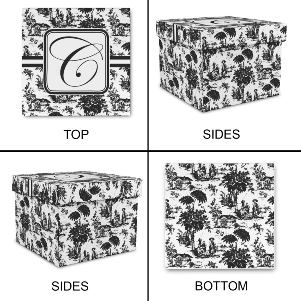 Toile Gift Boxes with Lid - Canvas Wrapped - Medium - Approval