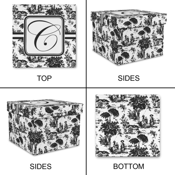 Toile Gift Boxes with Lid - Canvas Wrapped - Small - Approval