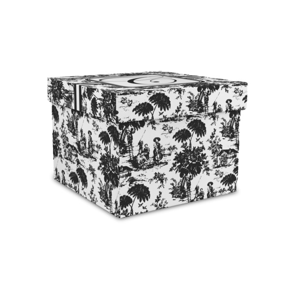 Toile Gift Boxes with Lid - Canvas Wrapped - Small - Front/Main