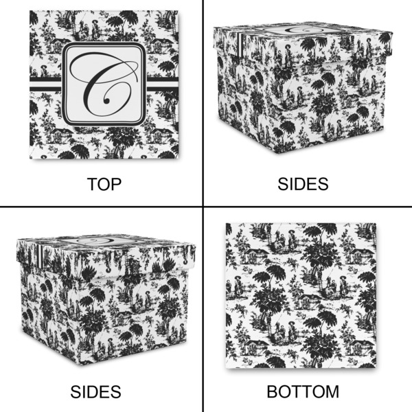 Toile Gift Boxes with Lid - Canvas Wrapped - X-Large - Approval