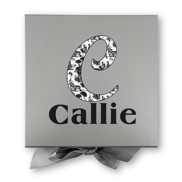 Toile Gift Boxes with Magnetic Lid - Silver - Approval