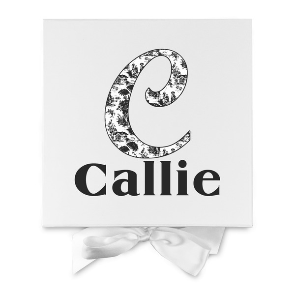 Toile Gift Boxes with Magnetic Lid - White - Approval