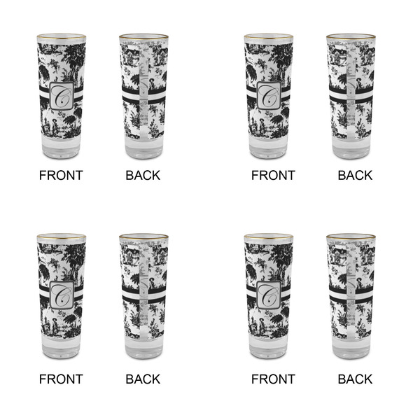 Toile Glass Shot Glass - 2 oz - Set of 4 - APPROVAL