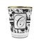 Toile Glass Shot Glass - With gold rim - FRONT