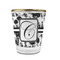 Toile Glass Shot Glass - 1.5 oz - with Gold Rim - Set of 4 (Personalized)