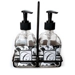 Toile Glass Soap & Lotion Bottle Set (Personalized)