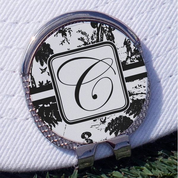Custom Toile Golf Ball Marker - Hat Clip
