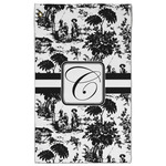 Toile Golf Towel - Poly-Cotton Blend - Large w/ Initial