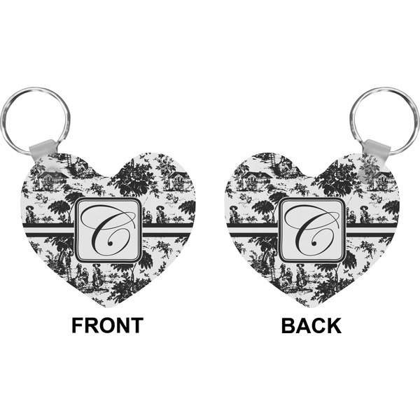 Toile Heart Keychain (Front + Back)
