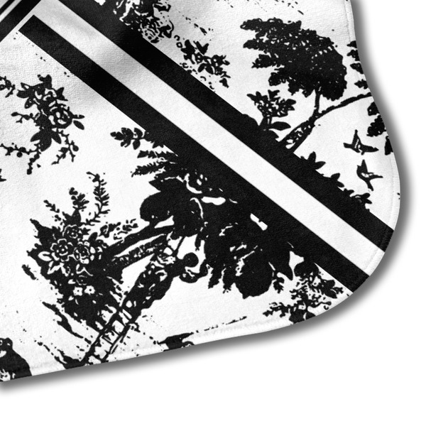 Toile Hooded Baby Towel- Detail Corner