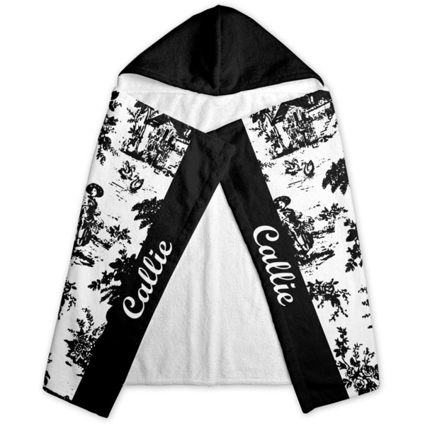 Toile Hooded Towel - Folded