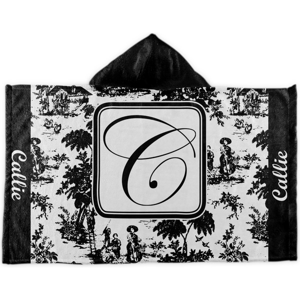 Custom Toile Kids Hooded Towel (Personalized)