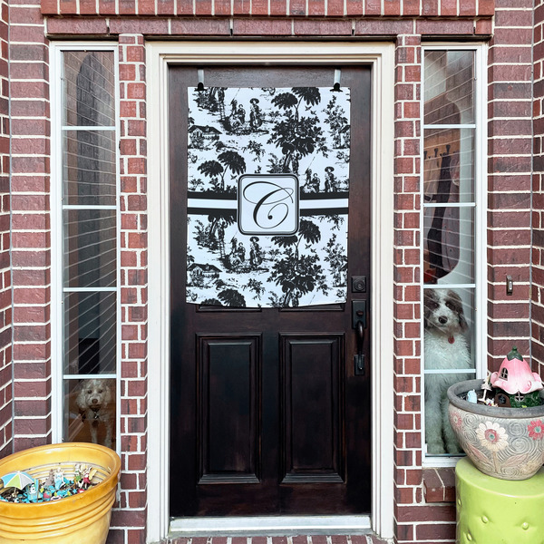 Toile House Flags - Double Sided - (Over the door) LIFESTYLE