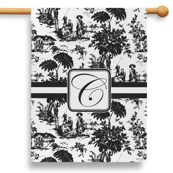 Custom Toile 28" House Flag - Double Sided (Personalized)