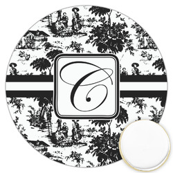 Toile Printed Cookie Topper - 3.25" (Personalized)