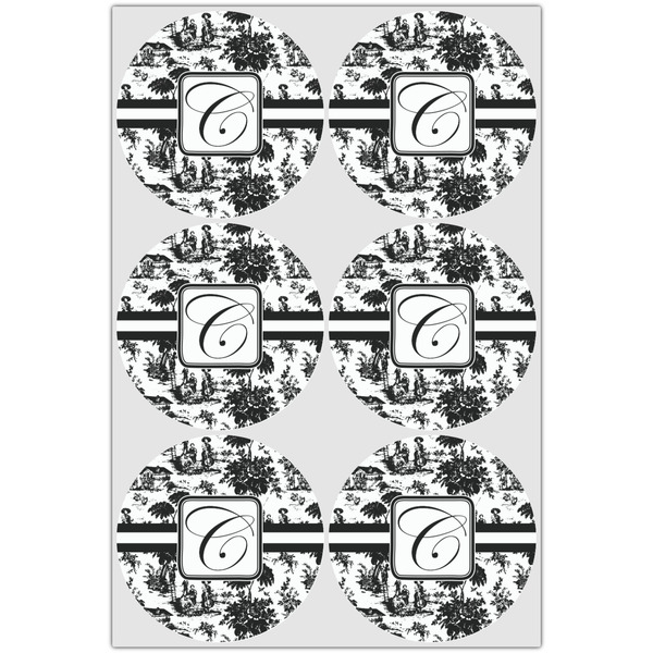 Toile Icing Circle - Large - Set of 6