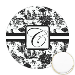 Toile Printed Cookie Topper - Round (Personalized)