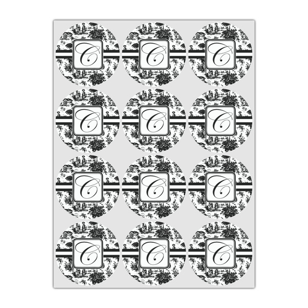 Toile Icing Circle - Small - Set of 12