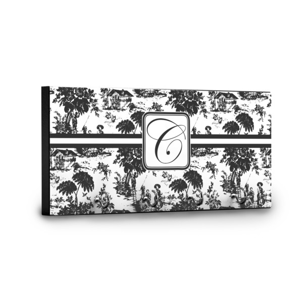 Toile Key Hanger - Front View with Hooks