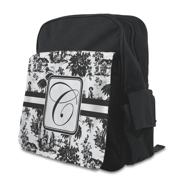 Custom Toile Preschool Backpack (Personalized)