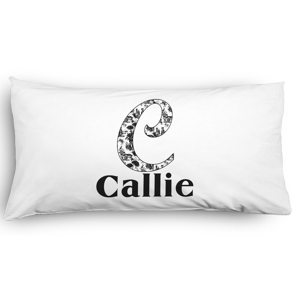 Custom Toile Pillow Case - King - Graphic (Personalized)