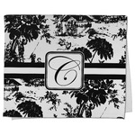 Toile Kitchen Towel - Poly Cotton w/ Initial